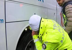 15 Temmuz Demokrasi Otogarı'nda kış lastiği denetimi