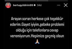 Hataysporlu Bertuğ’dan sevindirici paylaşım: Gayet iyiyim