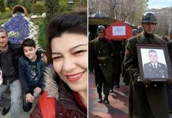 Depremde hayatını kaybeden başçavuş ve oğlu son yolculuğuna uğurlandı