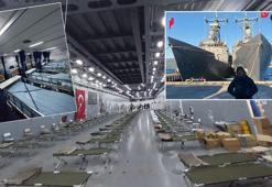 Savaş gemileri Bayraktar ve Sancaktar hastaneye dönüştürüldü