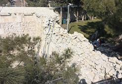 Kahramanmaraş Kalesi, depremde hasar gördü