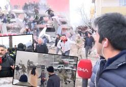 7.6'lık depreme canlı yayında yakalanan DHA muhabirleri o anları anlattı