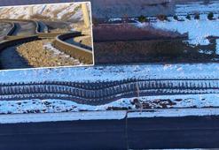 Gölbaşı'nda yamulan tren rayları havadan görüntülendi