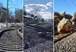 Depremde hasar gören demir yolları onarılıyor