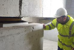 Hastanenin sismik izolatörleri, depremin etkisini hafifletti