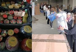 Gürcü kadınlardan depremzedelere ev yapımı konserveler