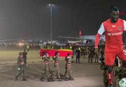 Christian Atsu'nun cenazesi ülkesi Gana'nın başkenti Akra'da törenle karşılandı