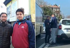 Sarıyer'de ters yöne giren sürücü kendini uyaran motosikletlilere baltayla saldırdı