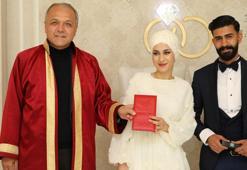 Nikaha günler kala Kahramanmaraş’ta depreme yakalanan çift, Amasya’da dünyaevine girdi