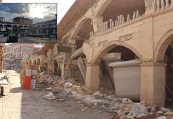 Tarihi Şire Pazarı depremde yıkılınca tonlarca kayısı enkaz altında kaldı