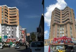 Adana'da tartışılan binadaki görüntü 'boya krizi' ile ortaya çıkmış