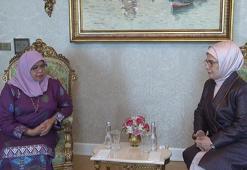 Emine Erdoğan, BM Habitat İcra Direktörü Sharif ile bir araya geldi