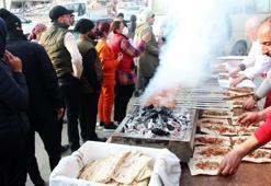 Hatay’da mangal yakılıp 2 bin depremzedeye kebap ikram edildi