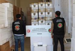 Adana'da 5,5 milyon liralık kaçak makaron ele geçirildi