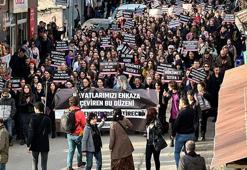 Tunceli'de kadınlar, depremlerde ölen kadınlar için yürüdü