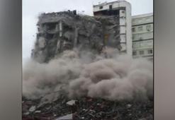 Galeria Sitesi'nin 1 bloğu yıkım sırasında çöktü; o anlar kamerada