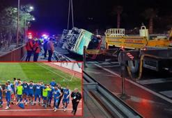 Alanya Kestelspor kafilesi kaza yaptı: 15 yaralı