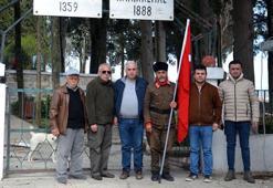 Çanakkale'ye yürüyen gazi torunu Gelibolu'da