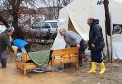 Doğanşehir'de kanal taştı