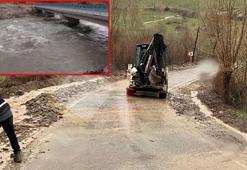 Munzur Çayı’nın taşmasıyla kapanan Tunceli- Ovacık yolu açıldı