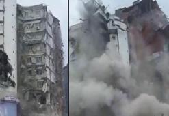 Galeria Sitesi'nin son bloku yıkım sırasında çöktü; o anlar kamerada