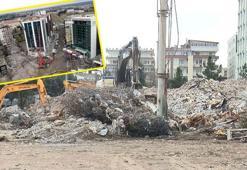 Galeria Sitesi'nin enkazını kaldırma çalışması başladı