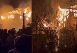 Rize'de baca yangını; 2 ev küle döndü