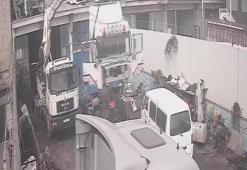 Yurt dışından getirilen hurdalık TIR'ları parçalayıp, satmaya çalışmışlar