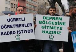 Ücretli öğretmenlerden 'kadro' talebi: Deprem bölgesinde çalışmaya hazırız