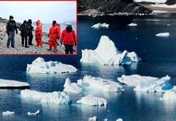 Kutup projeleri birinci olan lise öğrencileri, Antarktika'da