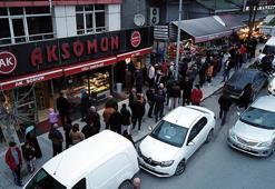 İstanbul'da Ramazan'ın ilk günü pide kuyruğu havadan görüntülendi