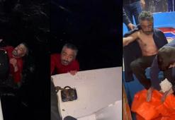 Karaköy'de denize düşen kişiyi tekne kaptanı kurtardı