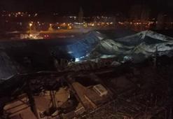 Kayseri'de, plastik ambalaj fabrikasında çıkan yangın korkuttu