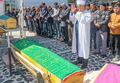 Öğretmen, öldürdüğü ailesiyle yan yana defnedildi