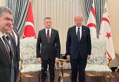 Fuat Oktay'dan KKTC Cumhurbaşkanı Tatar'a ziyaret