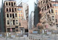 Beyoğlu'nda 5 katlı tarihi bina çöktü
