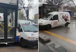 EGO şoförü, kendisine saldırmak isteyen sürücünün aracını metrelerce sürükledi