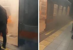 Metroda dumanlar yükseldi, acil durum anonsları yapıldı