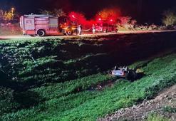 Dere yatağına devrilen otomobilin sürücüsü öldü