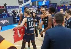 ÇBK Mersin Yenişehir Belediyesi'nin Türk bayraklı sevinci engellendi