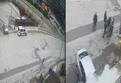 Kadıköy'de ucuz atlatılan kaza kamerada