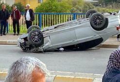 2 otomobilin çarpıştığı kazada 7 kişi yaralandı