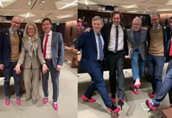 Erkek politikacılar kadına şiddete dikkat çekmek için topuklu ayakkabı giydi