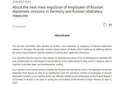 Almanya’nın Rus diplomatlara yönelik kararına Rusya’dan misilleme