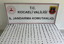 Kocaeli'de 498 sikke ile 7 tarihi obje ele geçirildi