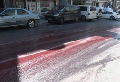 Bayrampaşa'da 'kırmızı sıvı' endişesi