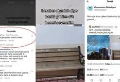 Evine götürüp aşkını ilan ettiği bankı, belediye geri istedi