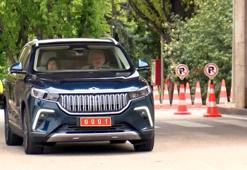 Şentop, mevkidaşlarını Togg ile Meclis'e getirdi