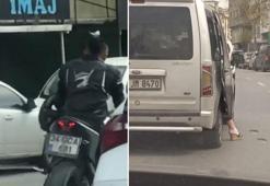 İstanbul trafiğinde ilginç görüntüler