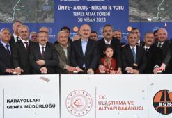 Bakan Karaismailoğlu ve Özer, Ünye-Akkuş-Niksar kara yolunun temel atma törenine katıldı